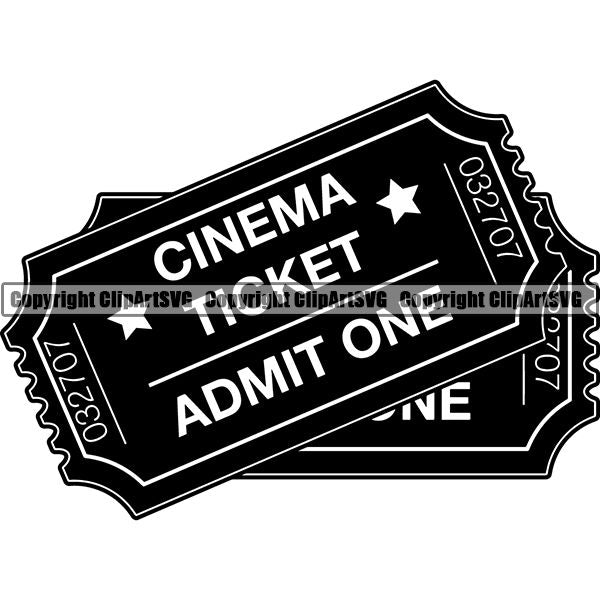 Acting Actor Movie Performer Performance Movie Tickets ClipArt SVG