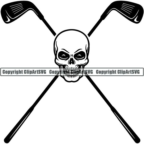 Sports Game Golf Logo ClipArt SVG