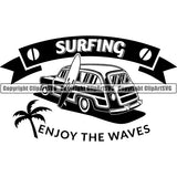 Sports Surfing Surf Logo ClipArt SVG