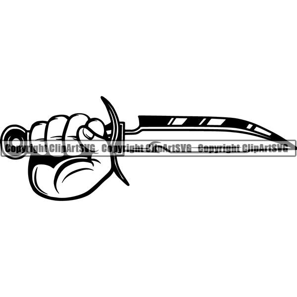 Sports Game Hunting Fishing Hunt Fish Knife ClipArt SVG