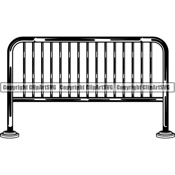 House Fence Barrier Barricade ClipArt SVG