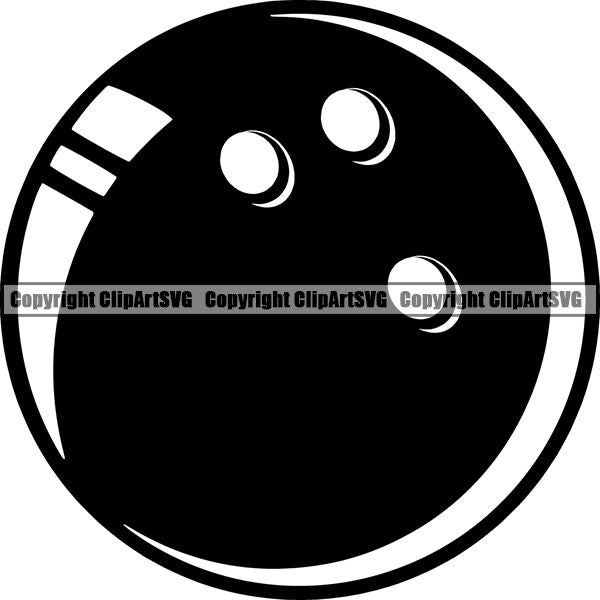 Sports Game Bowling Bowler Bowl Ball ClipArt SVG