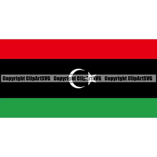 Country Flag Square Libya ClipArt SVG