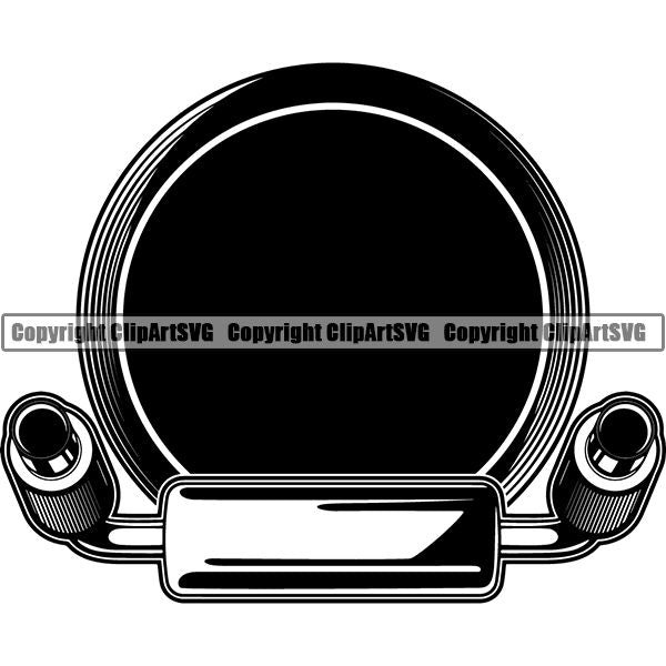 Mechanic Repair Shop Garage Motorcycle Logo ClipArt SVG