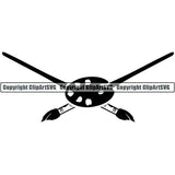 Painting Painter Artist Art Paintbrush Canvas Logo ClipArt SVG