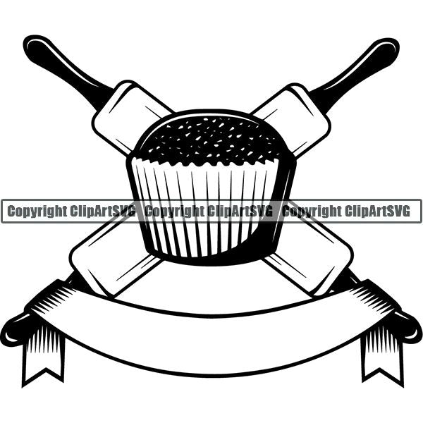 Cooking Baking Chef Cook Bake Baker Logo ClipArt SVG