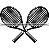 Sports Game Tennis Logo ClipArt SVG