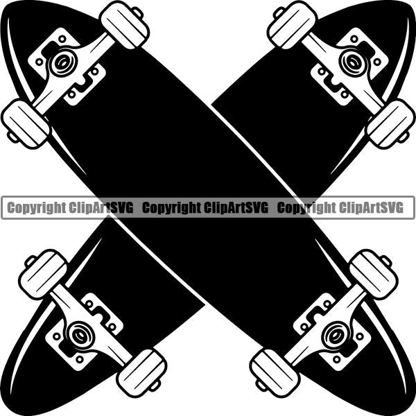Sports Skateboarding Skateboard Skateboard ClipArt SVG