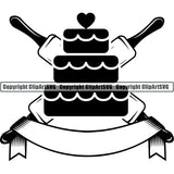 Cooking Baking Chef Cook Bake Baker Logo ClipArt SVG