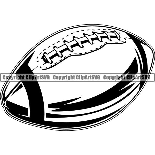 Sports Game Football Ball ClipArt SVG