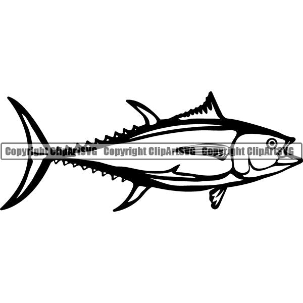 Sports Game Fishing Hunting Fish Hunt Tuna Fish ClipArt SVG