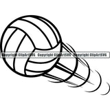 Sports Game Volleyball Motion ClipArt SVG