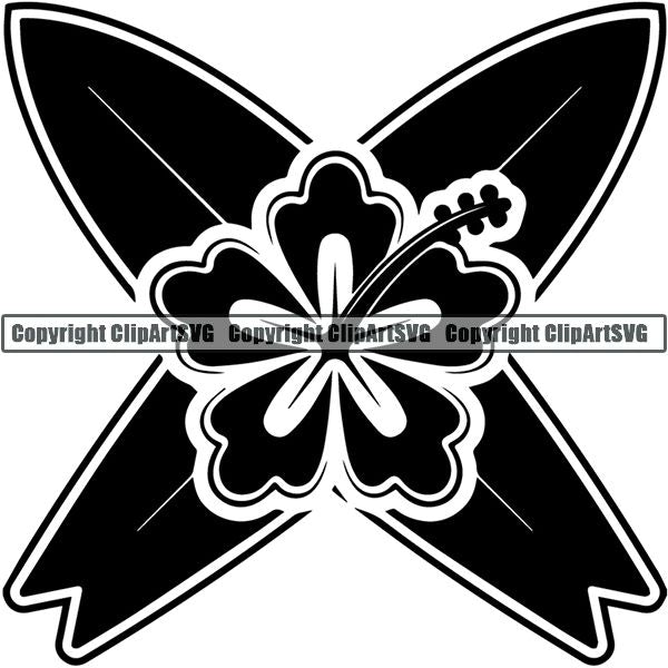 Sports Surfing Surf Logo ClipArt SVG