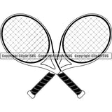 Sports Game Tennis Racket ClipArt SVG