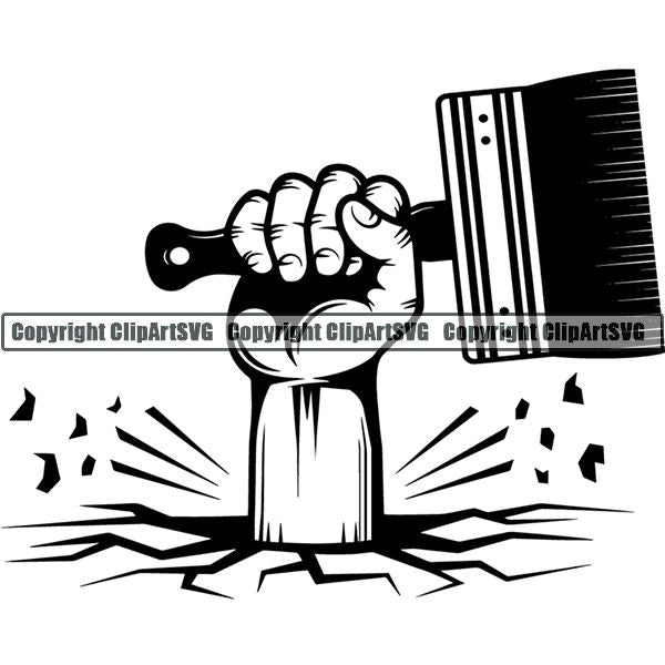 Painting Service Painter Paint Hand ClipArt SVG