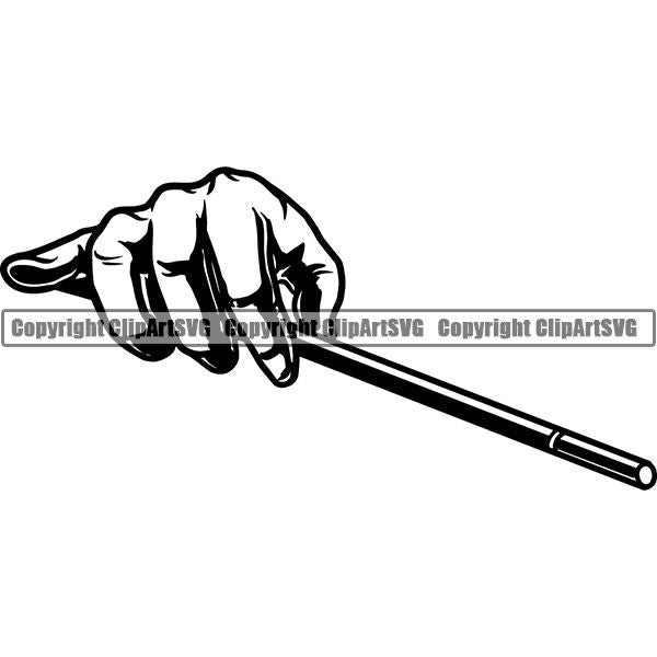 Magician Magic Wand Hand ClipArt SVG