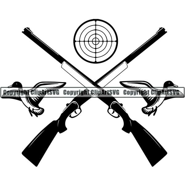 Sports Game Hunting Fishing Hunt Fish Logo ClipArt SVG