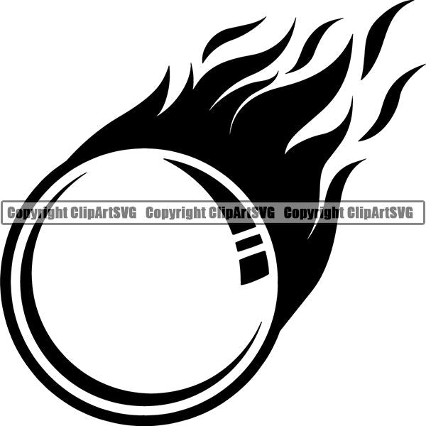 Sports Game Lacrosse Fire ClipArt SVG