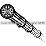 Sports Game Darts Motion ClipArt SVG