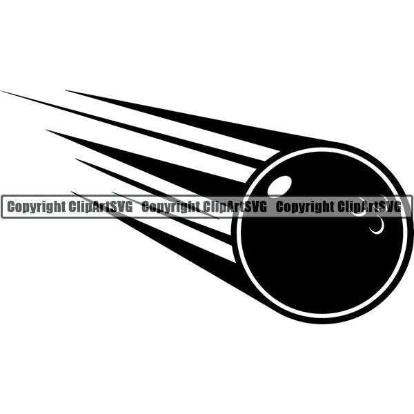 Sports Game Bowling Bowler Bowl Motion ClipArt SVG