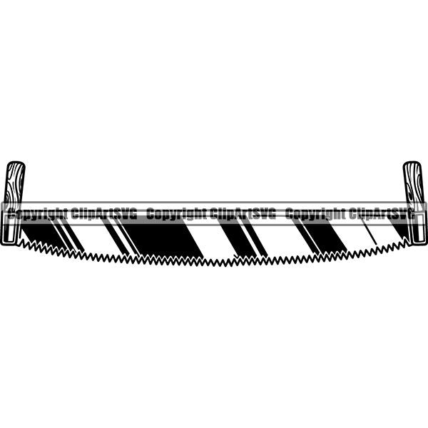 Construction Woodworking Carpenter Lumberjack Saw ClipArt SVG