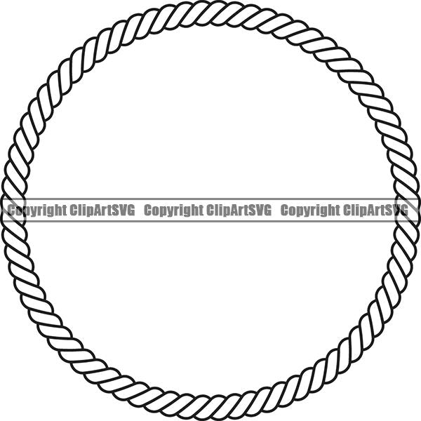Rope Design Element Nautical Ship Sailing Boat Boating Sail Sailboat Knot ClipArt SVG