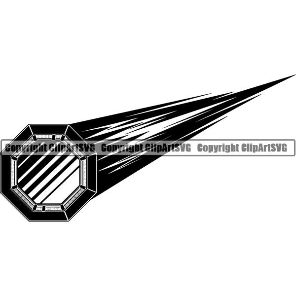 Sports Boxing Boxer MMA Fighter Motion ClipArt SVG