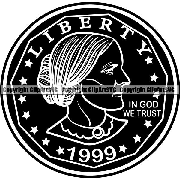 Money Liberty Dollar Coin Collecting Silver Piece Color Design Element Cash Stack Knot Roll Rubber band Bundle Brick Spread Business Bank Finance Rich Wealthy Wealth Advertising Vector Clipart SVG