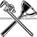 Plumbing Plumber Pipe Repair Service Plunger ClipArt SVG