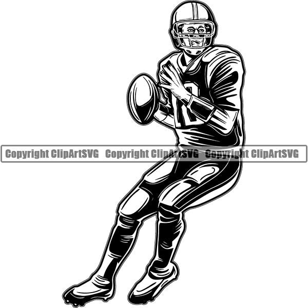 Sports Game Football ClipArt SVG