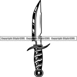 Sports Game Hunting Fishing Hunt Fish Knife ClipArt SVG