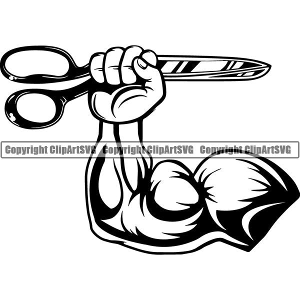 Tailor Seamstress Alterations Scissors ClipArt SVG