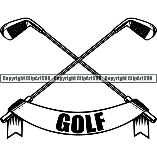 Sports Game Golf ClipArt SVG