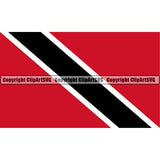 Country Flag Square Trinidad and Tobago ClipArt SVG