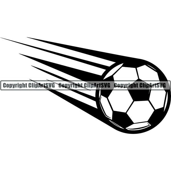 Sports Soccer Motion ClipArt SVG