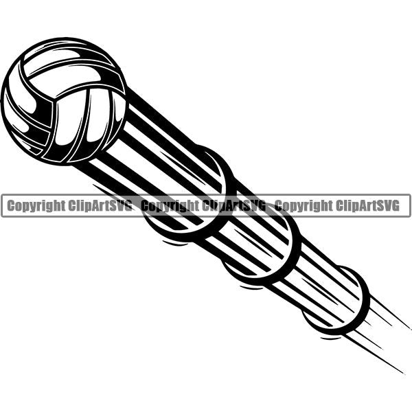 Sports Game Volleyball Motion ClipArt SVG