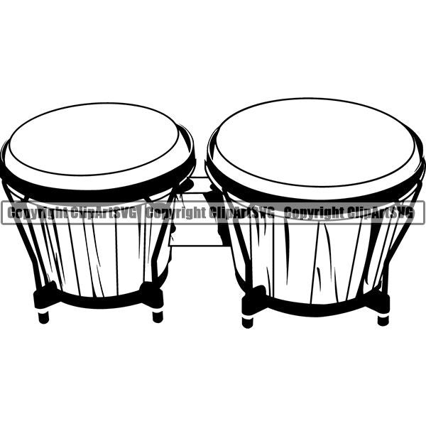 Music Musical Instrument Bongo 7uuj8 ClipArt SVG