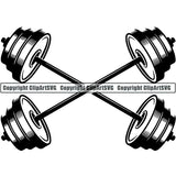 Gym Sports Bodybuilding Fitness Muscle Logo ClipArt SVG