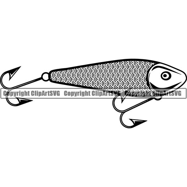 Sports Game Fishing Hunting Fish Hunt ClipArt SVG