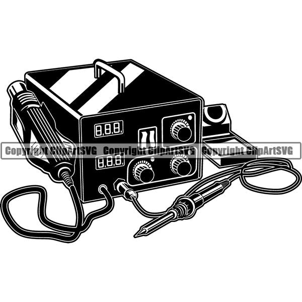 Welding Weld Welder Forge Metal Blacksmith Soldering Machine ClipArt SVG