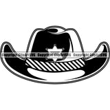 Occupation Cowboy Sheriff Hat ClipArt SVG