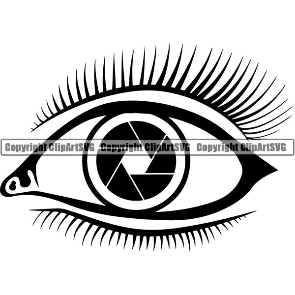 Photography Photographer Photograph Camera Shutter Speed Logo ClipArt SVG