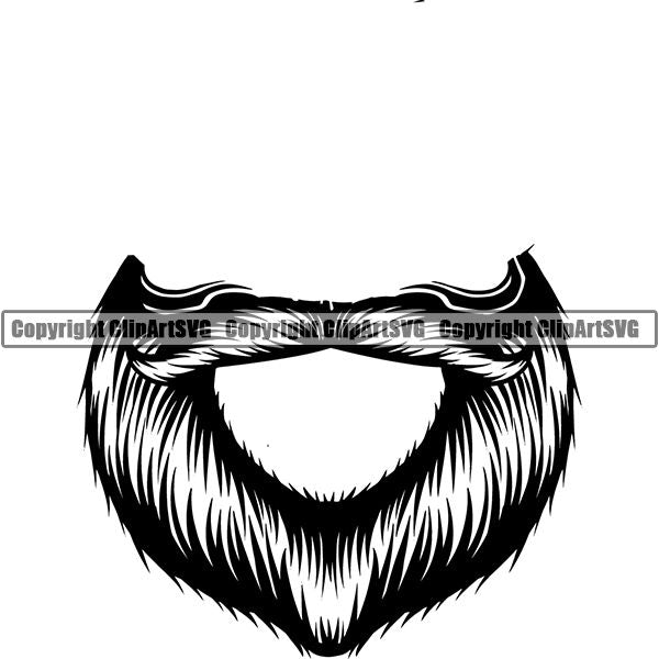 Design Element Human Hair Beard ClipArt SVG