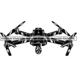 Drone Remote Aerial Helicopter Delivery Photography Surveillance ClipArt SVG