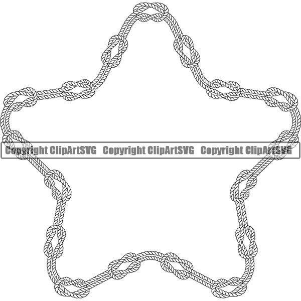 Rope Design Element Nautical Ship Sailing Boat Boating Sail Sailboat Knot ClipArt SVG