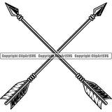 Native American Indian Arrow ClipArt SVG