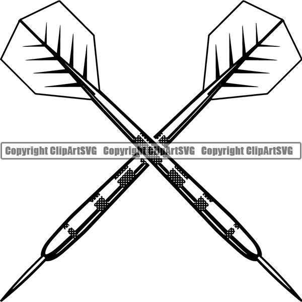 Sports Game Darts Dart ClipArt SVG
