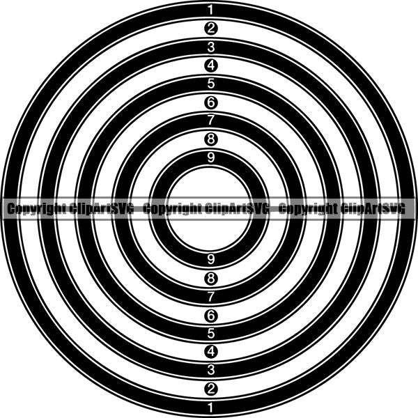 Military Weapon Gun Target ClipArt SVG