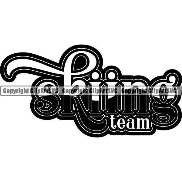 Sports Sports Snowboarding Snowboard Skiing Ski Text ClipArt SVG