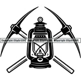 Mining Mine Miner Logo ClipArt SVG